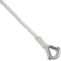 Wellington Anchor Line 3/8 in. x 100 ft. Wellington Marine Anchor Line 3/8 in. x 100 ft. White Nylon Boating rope thimble